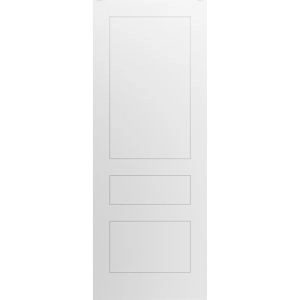 Slab Door Panel 18 x 80 inches / Mela 0733 Painted White / Modern Finished Doors / Pocket Closet Sliding Barn