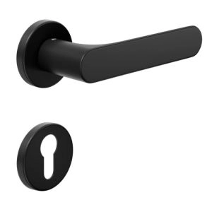 Door Euro Handle SPOT for Magnetic Lock, Black, Entry