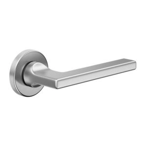 Door Euro Handle THELMA for Magnetic Lock, Satin Chrome, Passage