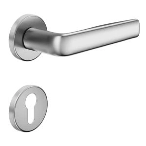 Door Euro Handle VIVA for Magnetic Lock, Satin Chrome, Entry