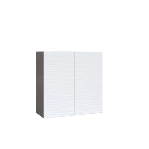 W3030 Wall Cabinet-Double Door-with White Gloss 3D door