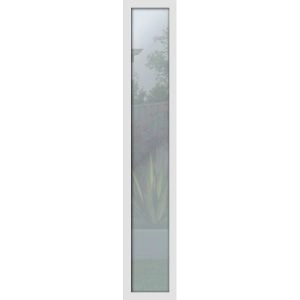 Metal Side Lite for Entry Door White, Mirrored/clear -14" x 82"