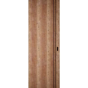 Hidden Barn | Planum 0016 Walnut | Sturdy Finished Flush Modern Doors | Magic Concealed Sliding Set 28" x 80"