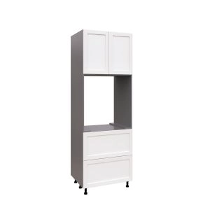SOC3096DD-DD-GRE Tall Single Oven Cabinets -with Shaker White Matt door