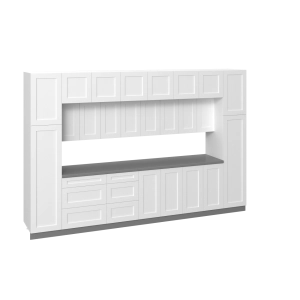 Kitchen Luxe Collection White Matte Color Base Size 12Ft Wide