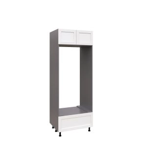 UDOC3084DD-SD-GRE Tall Double Oven Cabinets -with Shaker White Matt door