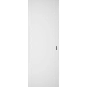 Hidden Barn | Planum 0017 White Silk | Sturdy Finished Doors | Magic Concealed Sliding Set 28" x 80"