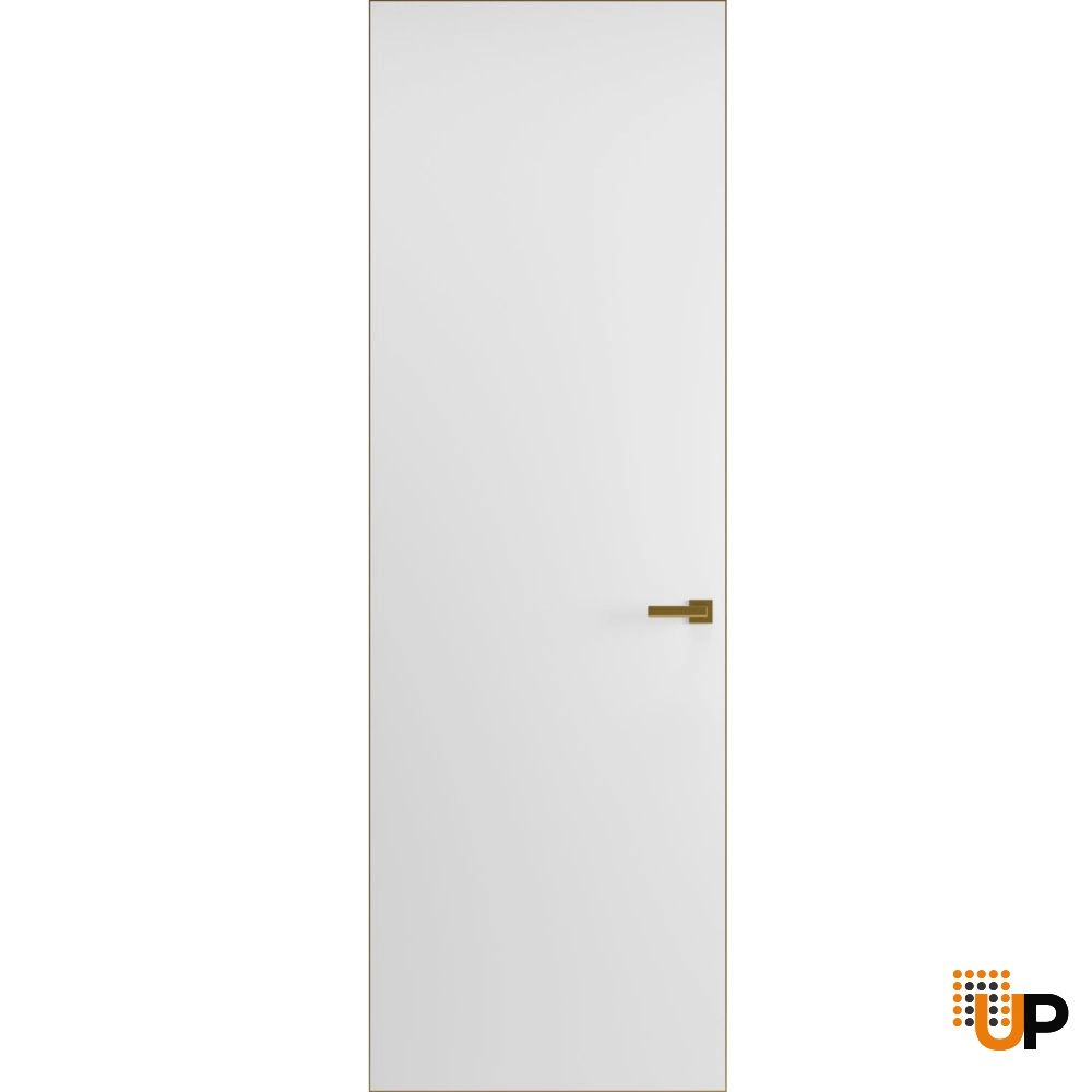 Flush wood with honeycomb interior hidden door | Planum 0010 White | 42 x 80 in. photo#1