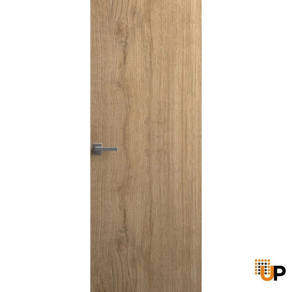 Single solid wood with honeycomb swing flush interior hidden door | Planum 0010 Split Wood | 32 x 80 photo#1