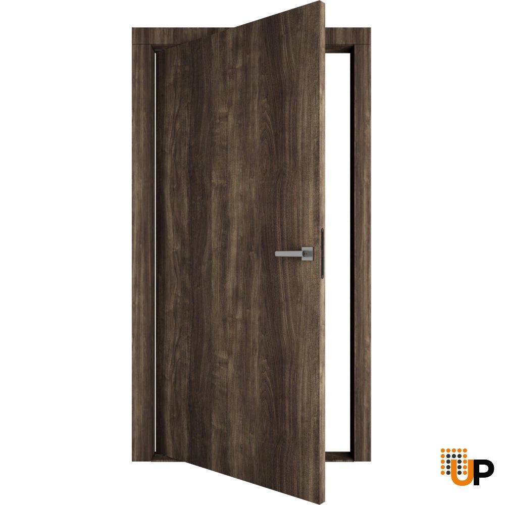 Single solid core pivot interior pivot doors | Planum 0010 Walnut | 30 x 80 photo#1