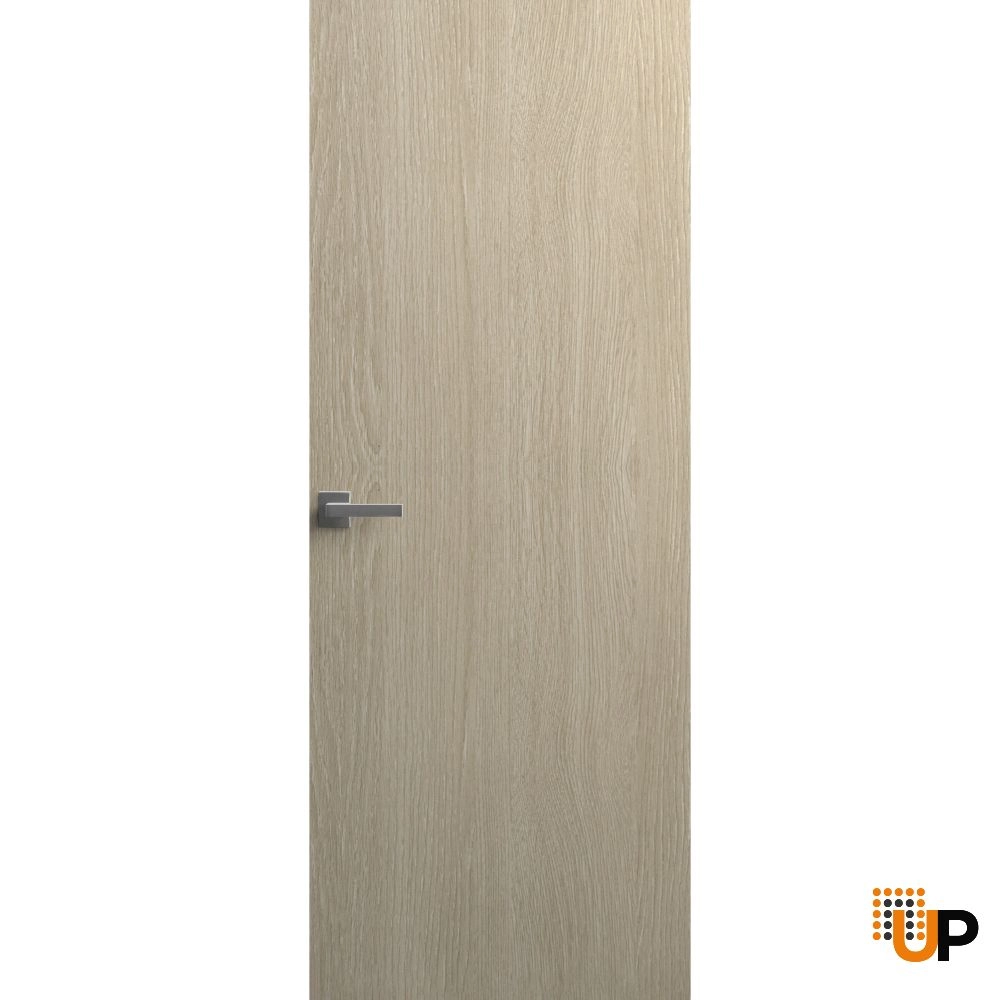 Single solid wood with honeycomb swing modern interior hidden door | Planum 0010 Oak | 24 x 80 photo#1