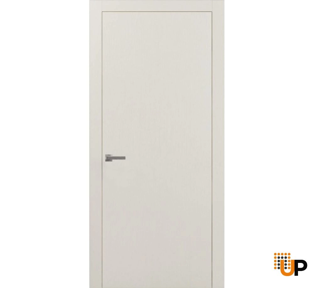 Single solid wood with honeycomb modern interior swing door | Planum 0010 Painted White | 32 x 80 photo#1