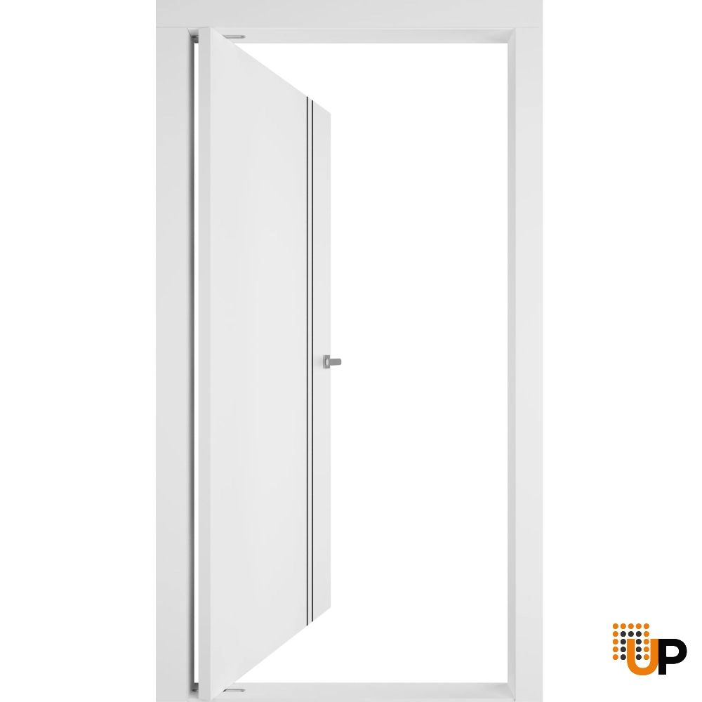 Single solid core pivot interior pivot doors | Planum 0016 White Silk | 30 x 80 photo#2