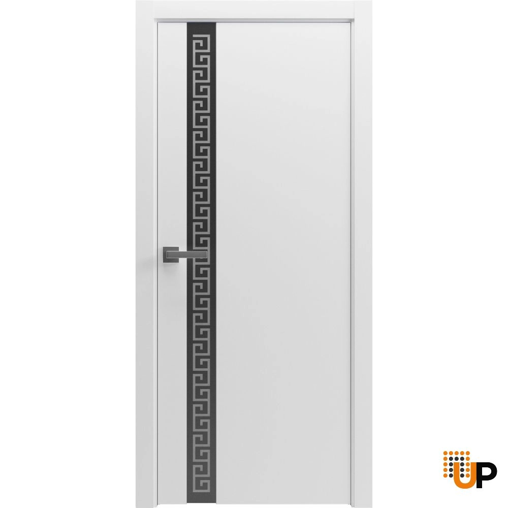 Single solid wood with honeycomb interior swing door | Planum 0333 White | 18 x 80 photo#1