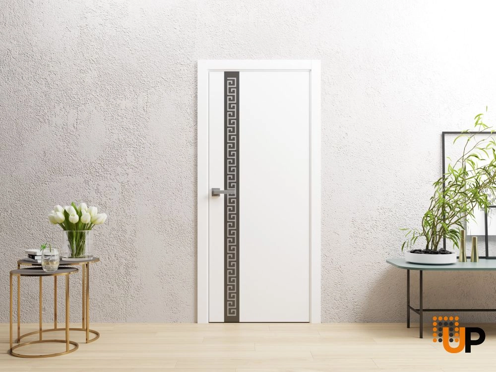 Single solid wood with honeycomb interior swing door | Planum 0333 White | 18 x 80 photo#2
