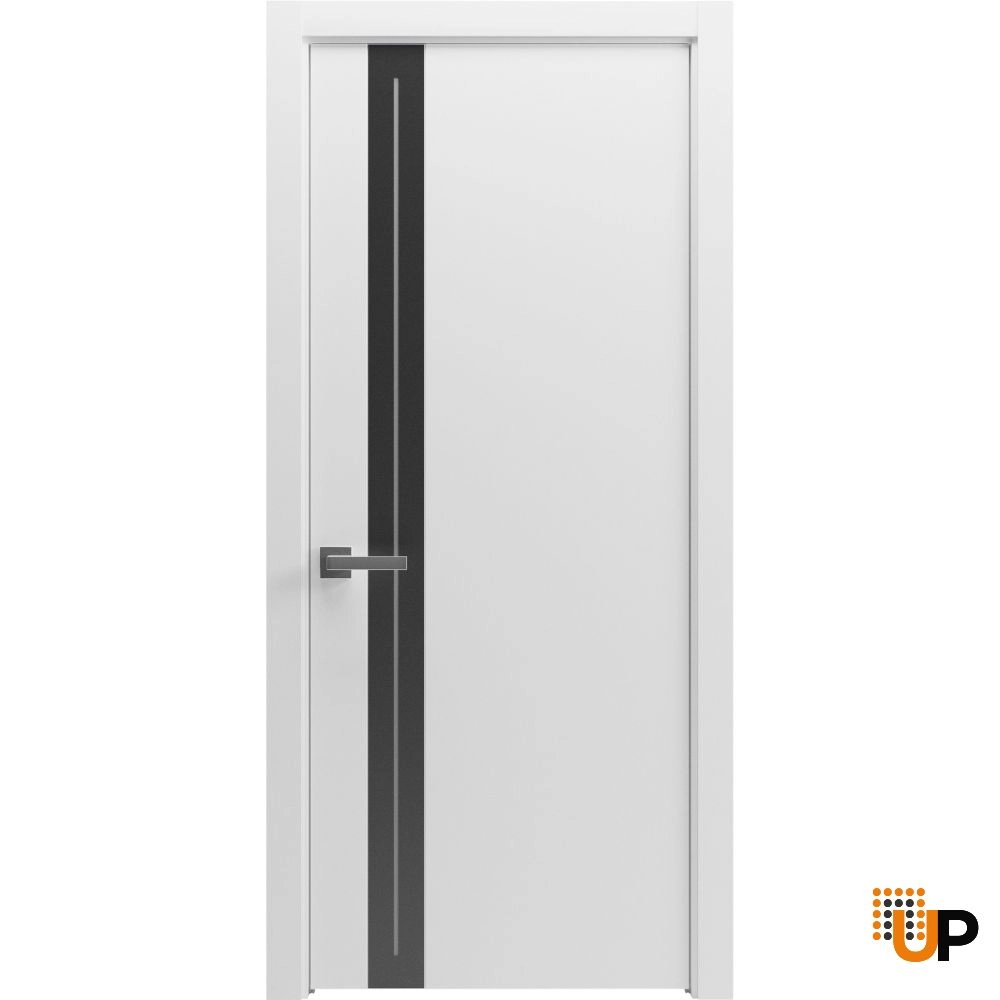 Single solid wood with honeycomb interior swing door | Planum 0444 White | 18 x 80 photo#1