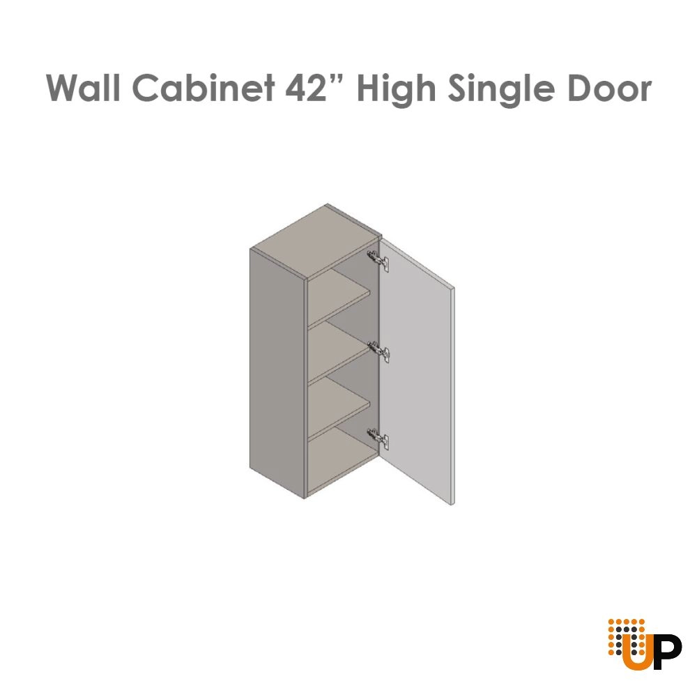 24" x 42" Wall Cabinet-Single Door-Grey photo#3