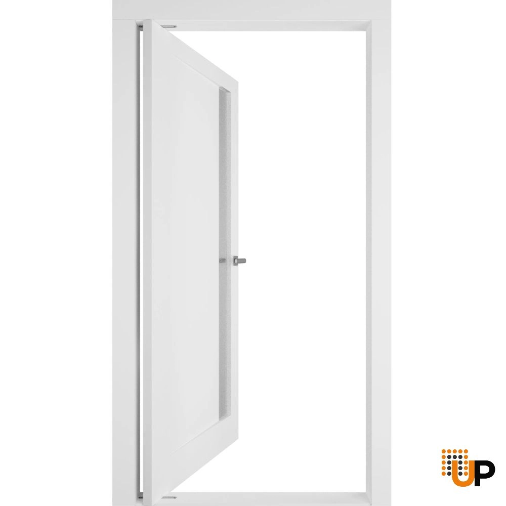 Single solid core pivot interior pivot doors | Planum 0660 Painted White | 30 x 80 photo#2