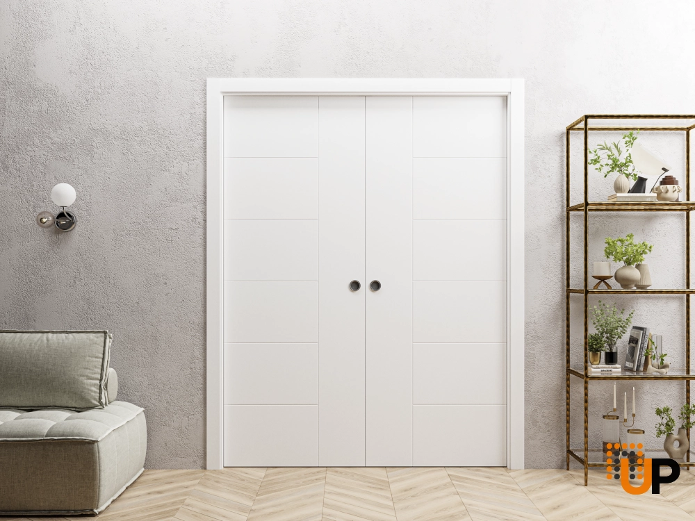 Single solid core flush interior door slab | Mela 0716 Painted White | 28 x 80 photo#4