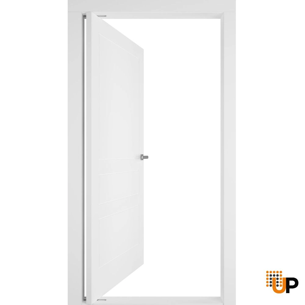 Single solid core pivot interior pivot doors | Mela 0733 Painted White | 30 x 80 photo#2