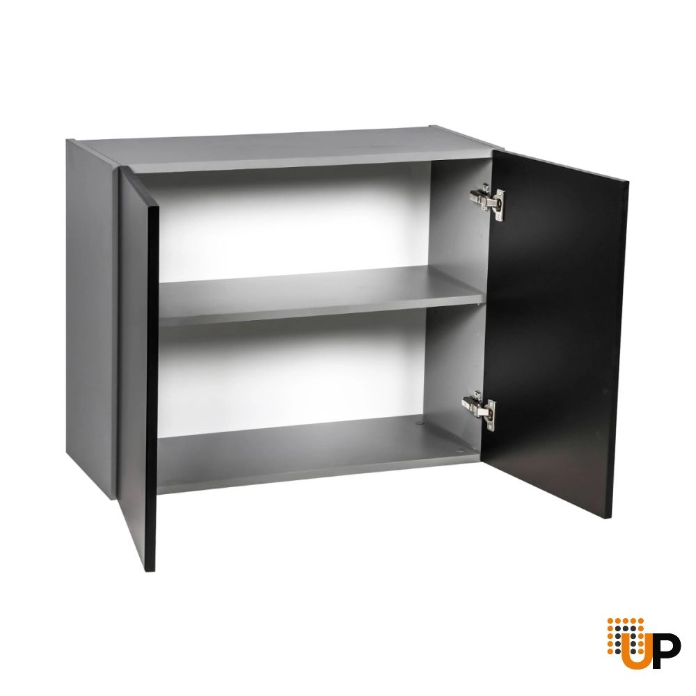 30" x 24" x 24" Refrigerator Wall Cabinet-Double Door-with Black Matte door photo#2