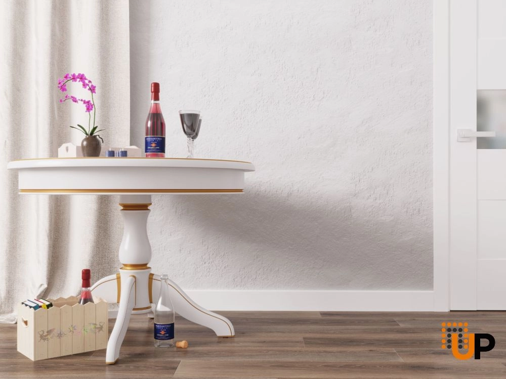Armalux 8 x 8Ft Pack | Matte White Interior Baseboard | PVC Film-Covered MDF - Slim Profile 1/2" Width - 4.25" photo#2
