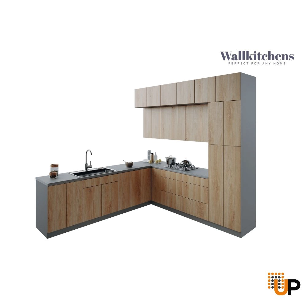 Kitchen Culinary Haven Collection Natural Teak Color Base Size 9Ft Wide photo#1