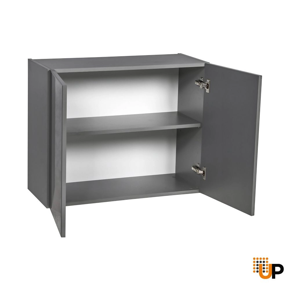 27" x 24" Wall Cabinet-Double Door-with Grey Gloss door photo#2