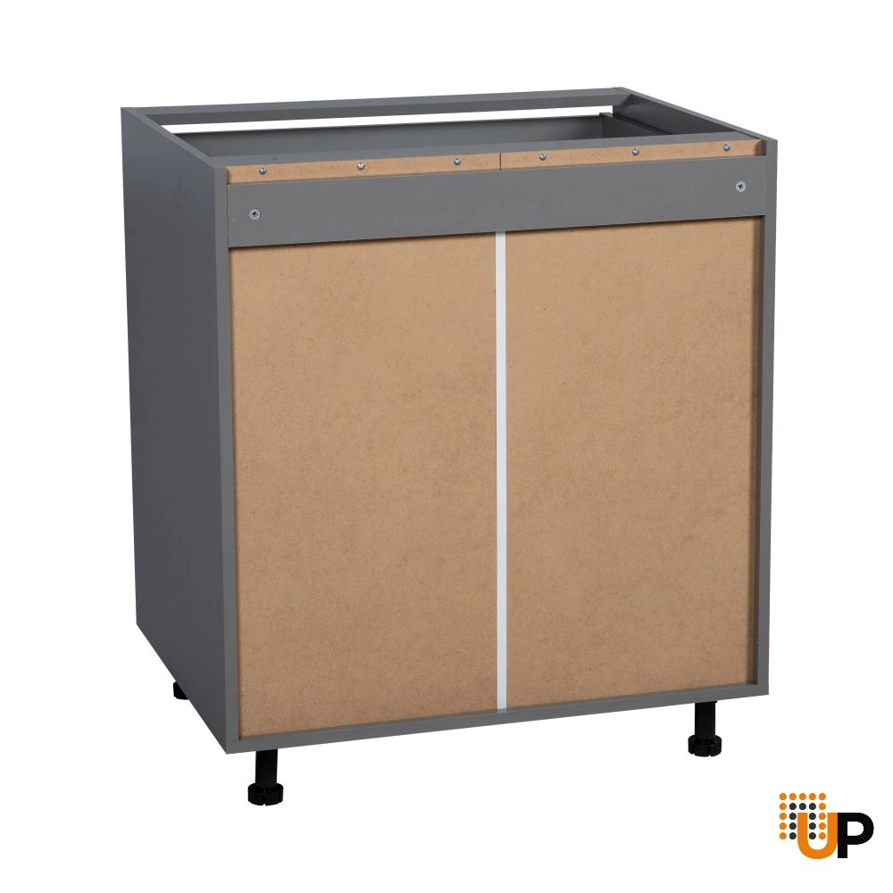 18" Base Cabinet-Double Door-Three Drawer-with Natural Teak door photo#3