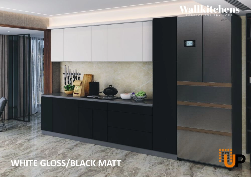 Kitchen Metropolitan Collection Black & White Gloss Color Base Size 11Ft Wide photo#3