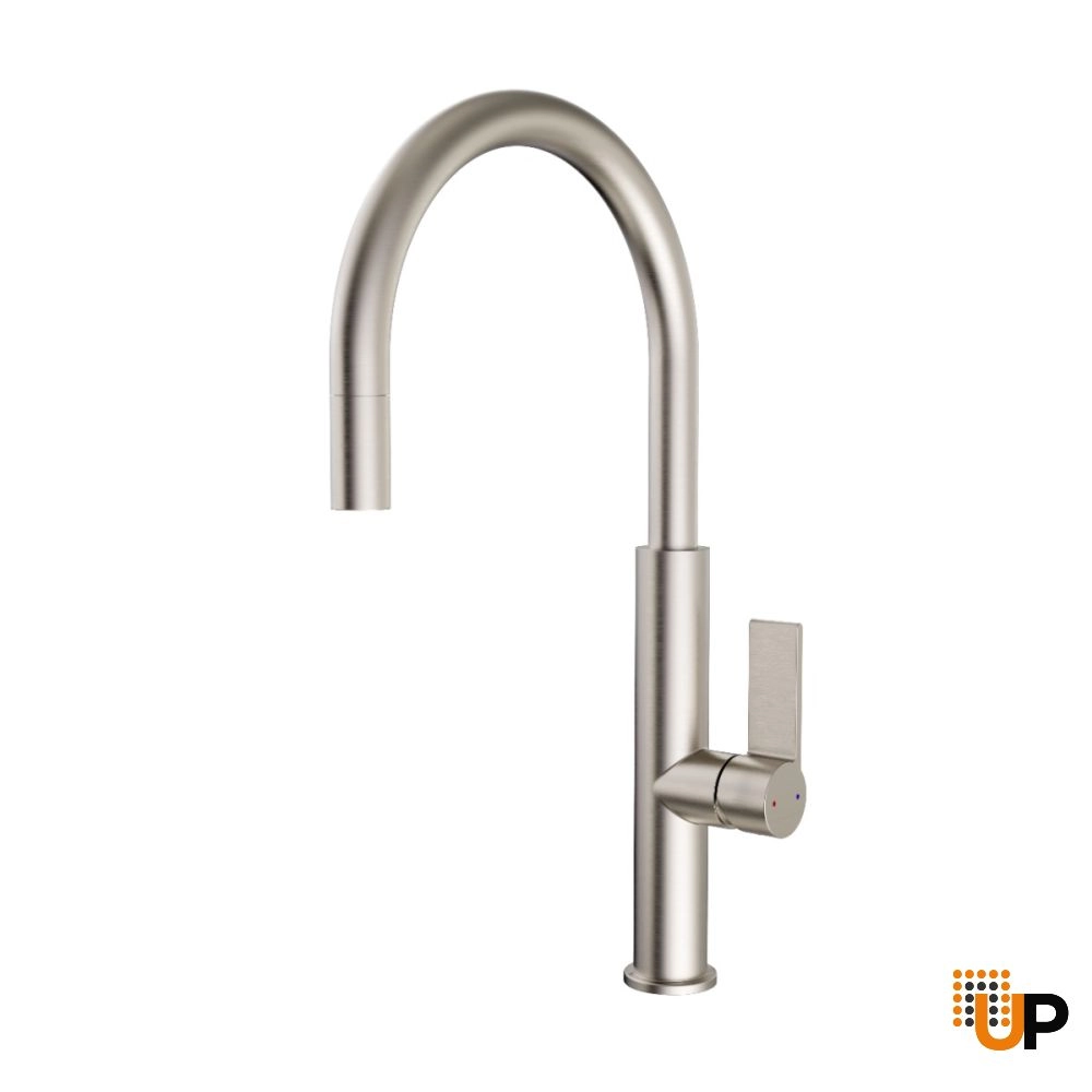 LUNA Kitchen Premium Quality Sink Faucet, Brass Nickel photo#1