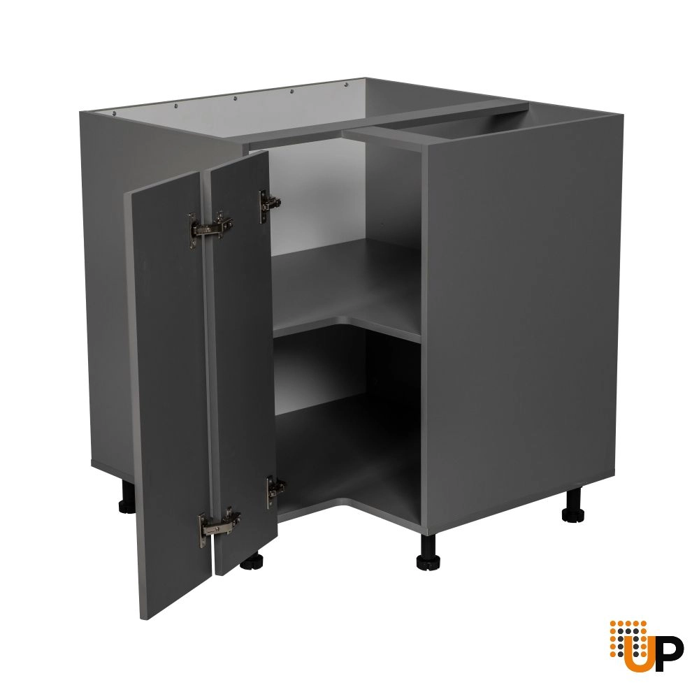33" Base Easy Reach-Double Door-with Grey Gloss door photo#2