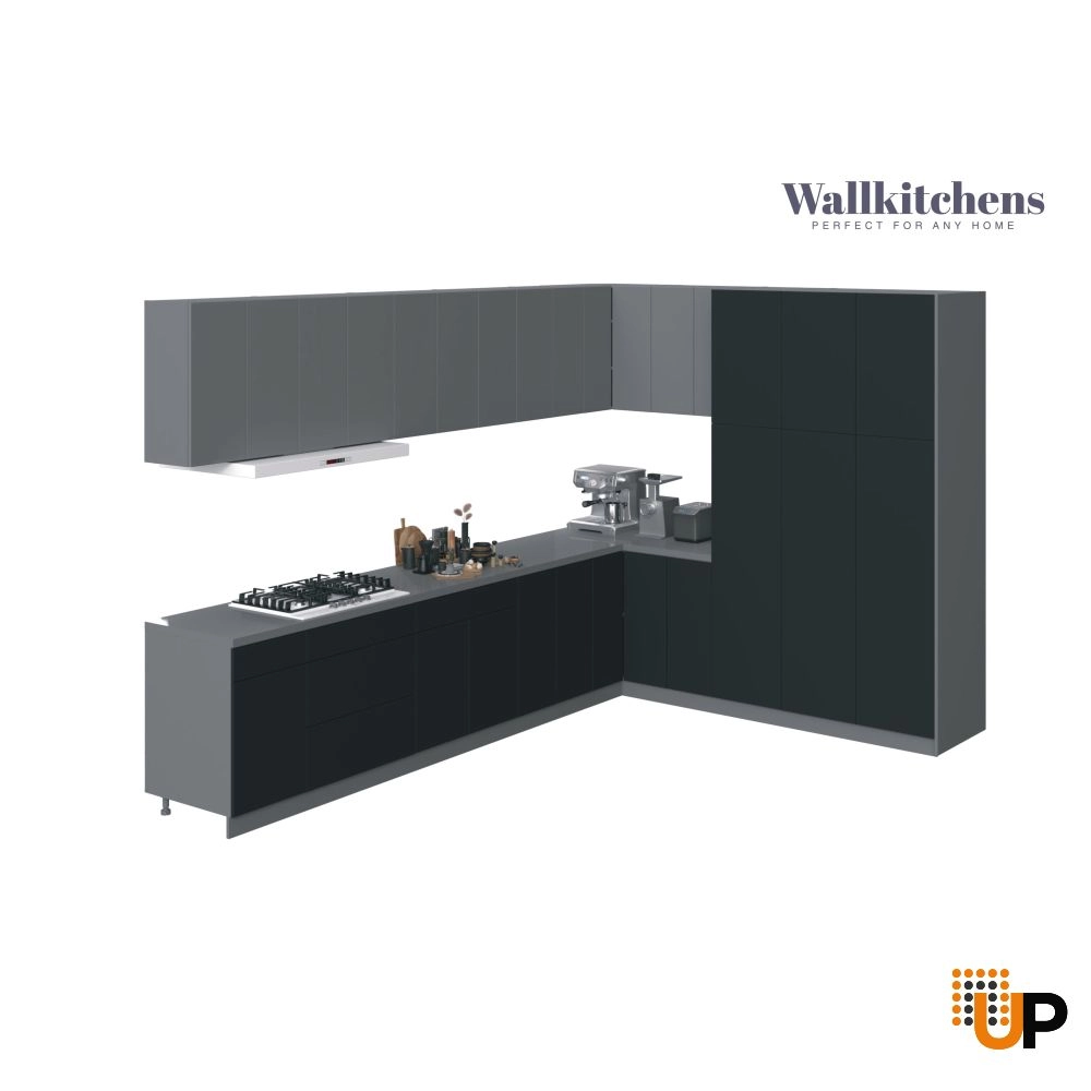 Kitchen Timeless Collection Black & Gray Color Base Size 12Ft Wide photo#1