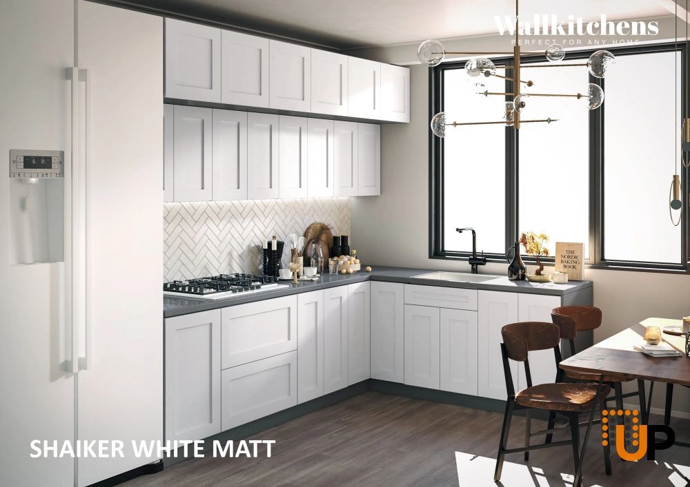 Kitchen Radiance Collection White Matte Color Base Size 9Ft Wide photo#3