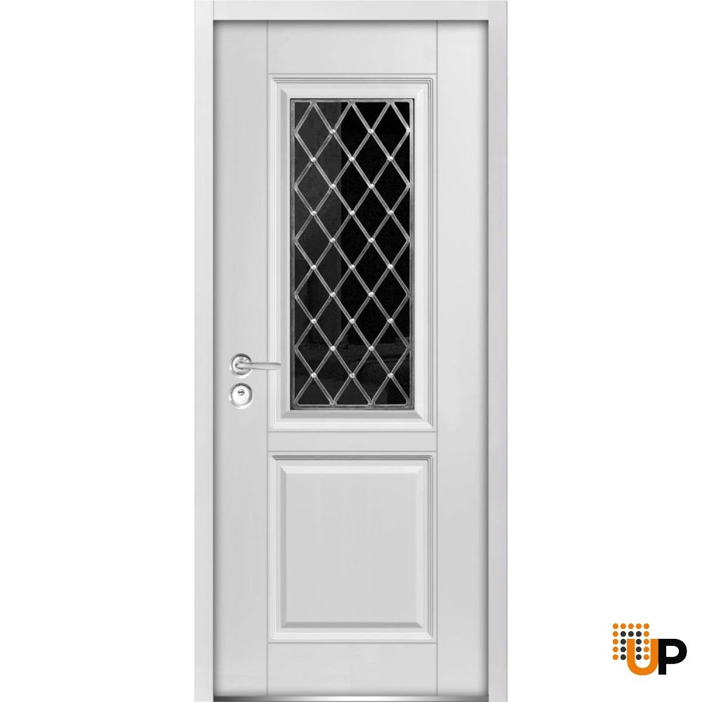 swing exterior door with triplex | Ballucio 1709 Black | 36 x 80 photo#1