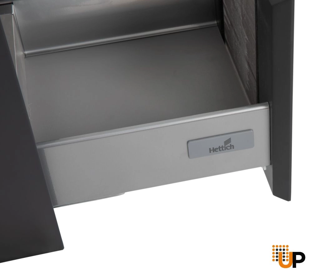 Side Vanity Cabinet MANHATTAN Collection Black Color 14" photo#4