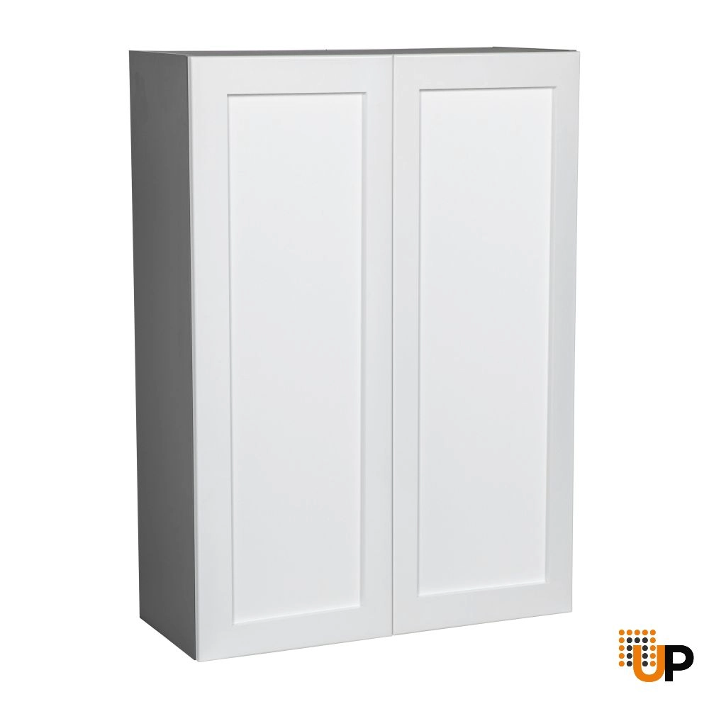 27" x 42" Wall Cabinet-Double Door-with Shaker White Matte door photo#1