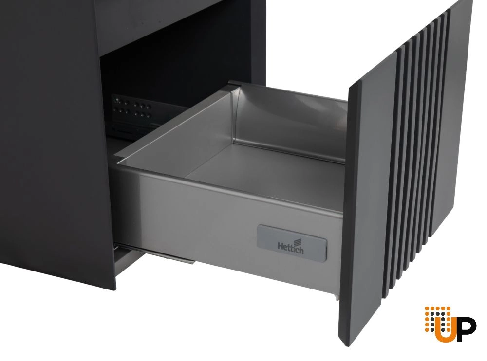Side Vanity Cabinet MANHATTAN Collection Black Color 14" photo#5