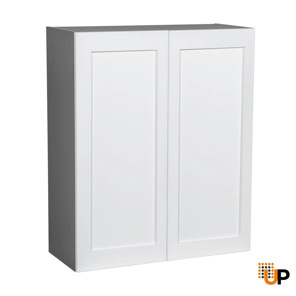 33" x 36" Wall Cabinet-Double Door-with Shaker White Matte door photo#1