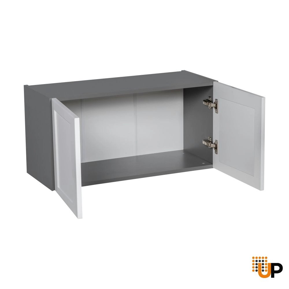 36" x 18" x 24" Refrigerator Wall Cabinet-Double Door-with Shaker White Matte door photo#2