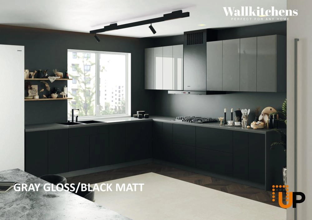 Kitchen Prodigy Collection Black & Gray Color Base Size 11Ft Wide photo#3