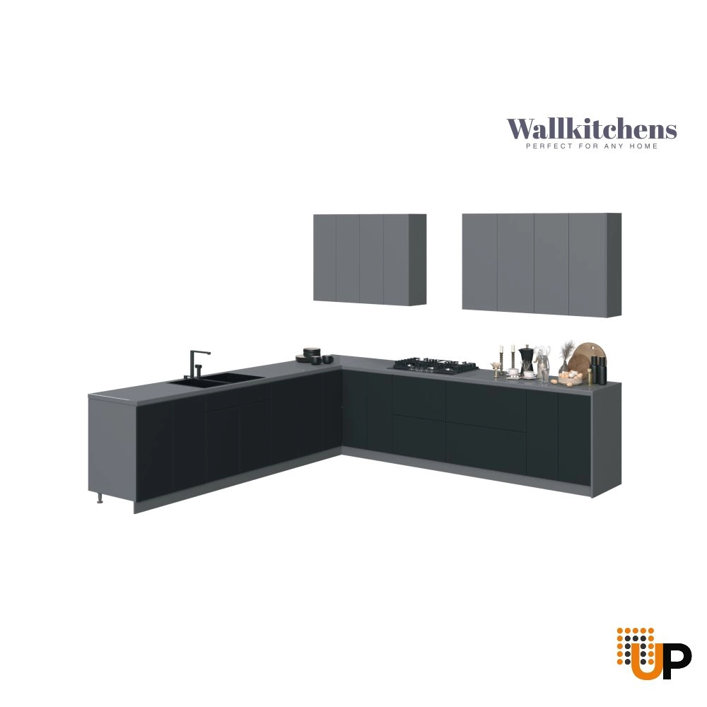 Kitchen Prodigy Collection Black & Gray Color Base Size 11Ft Wide photo#1