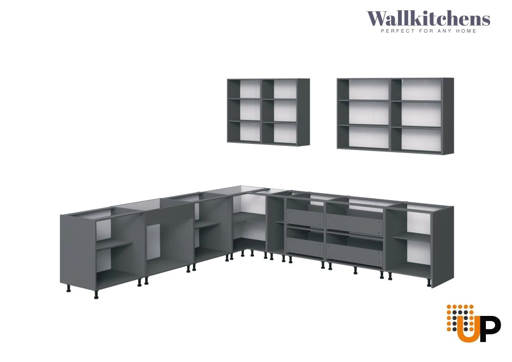 Kitchen Prodigy Collection Black & Gray Color Base Size 11Ft Wide photo#2