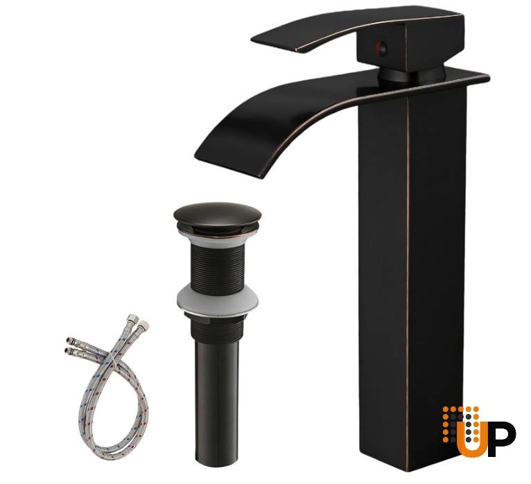 Oil Rubbed Bronze Vessel Sink Faucet, Single Handle Bathroom Faucet for Sink 1 Hole, Lavatory Vanity Tap photo#1