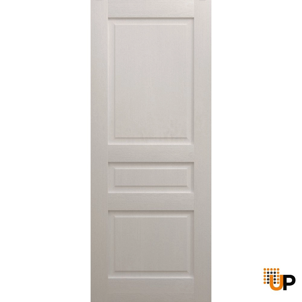 Single solid core interior door slab | Ego 5012  EGO Painted White Oak | 18 x 80 photo#1