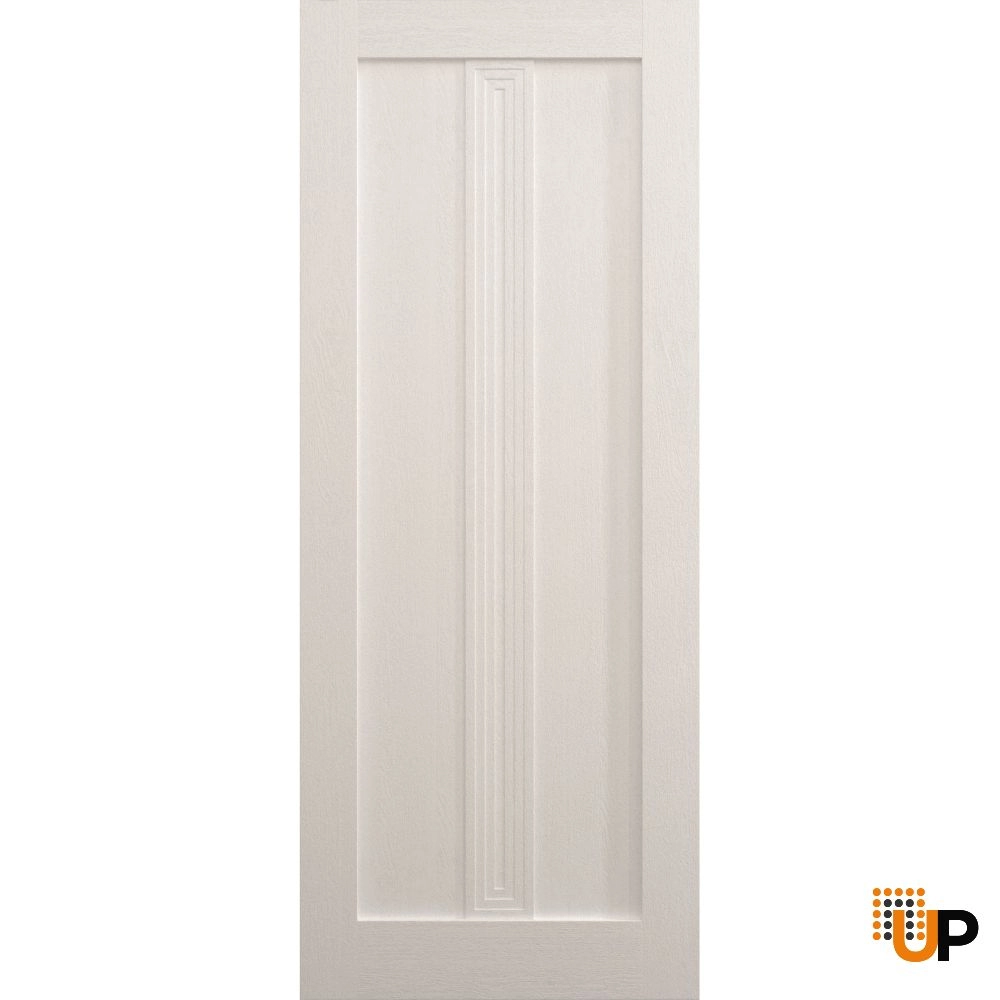 Single solid core interior door slab | Ego 5006  EGO Painted White Oak | 18 x 80 photo#1