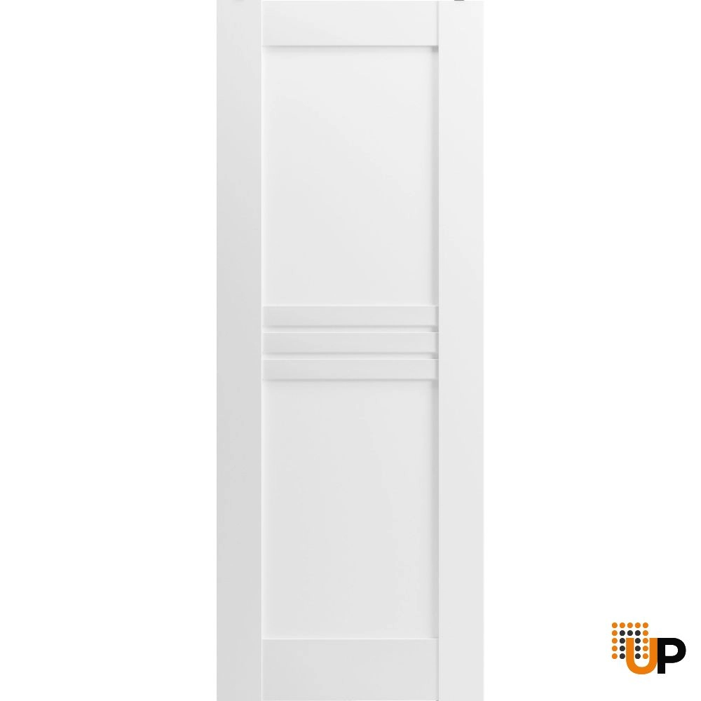 Single mdf interior door slab | Mela 7444 White | 32 x 84 photo#1