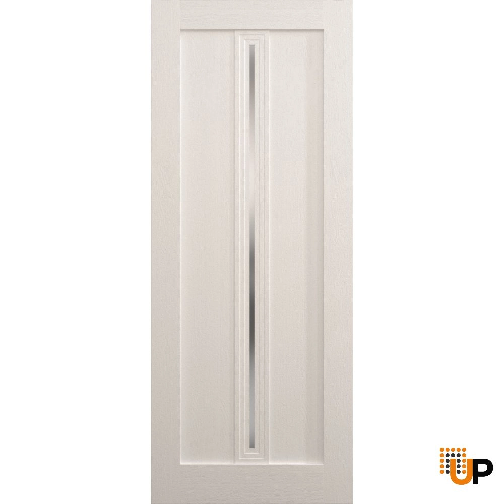 Single solid core interior door slab | Ego 5014  EGO Painted White Oak | 18 x 80 photo#1