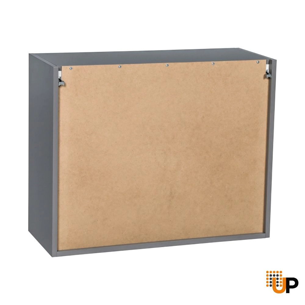 36" x 24" x 24" Refrigerator Wall Cabinet-Double Door-with Grey Gloss door photo#3