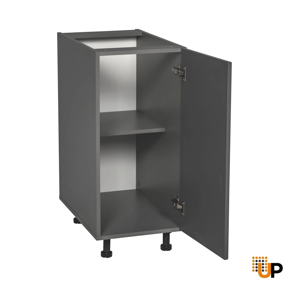 24" Base Cabinet High Single Door with Grey Gloss door photo#2